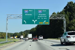 I-675 north a half mile ahead of I-285 near Gresham Park, Georgia