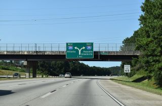 I-675 north one mile from I-285 in 2020