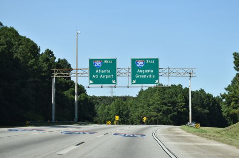 I-675 north at I-285 in 2020
