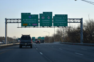 The south end of I-676 also connects with Collings Avenue and I-76C