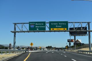 I-80 east at I-680 and Green Valley Road in Fairfield, CA