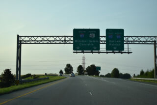 US 421 joins I-85 south to bypass Greensboro, NC