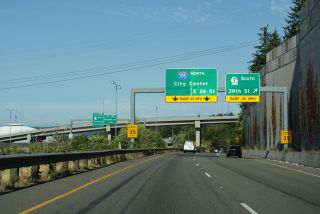 I-5 north at SR 7 to south Tacoma, Parkland and Spanaway, Washington