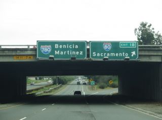I-780 east at Exit 1 B for I-80 east in 2015
