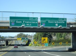 I-780 west at I-80 in 2012