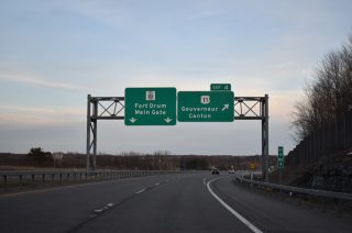 I-781 east at US 11 - Le Ray, NY