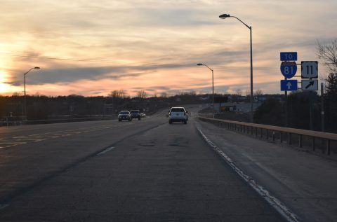 NY 971Q west at I-781/US 11 - Le Ray, NY