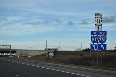 US 11 north at I-781 - Le Ray, NY