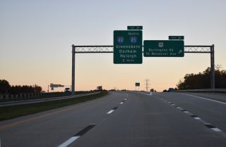 I-785/840 south at U.S. 70, two miles from I-40/85 in Greensboro, NC