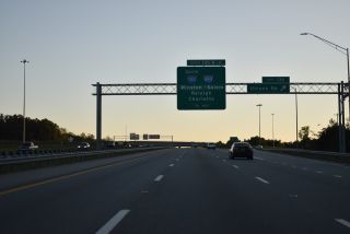 U.S. 29 south at Exit 136 to Hicone Road in Greensboro, North Carolina