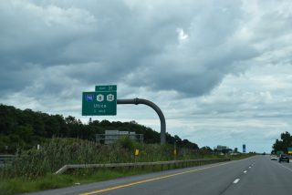 I-90/NY Thrwy east at I-790/NY 5 - Utica