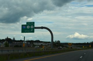 I-90/NY Thrwy east at I-790/NY 5 - Utica
