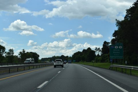 I-90/NY Thrwy west at I-790/NY 5 - Utica
