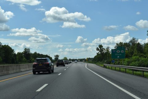 I-90/NY Thrwy west at I-790/NY 5 - Utica