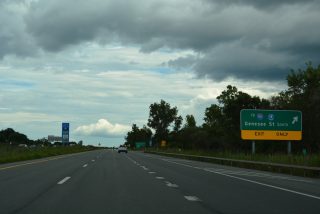 I-790/NY 5 east at I-90/NY Thrwy - Utica