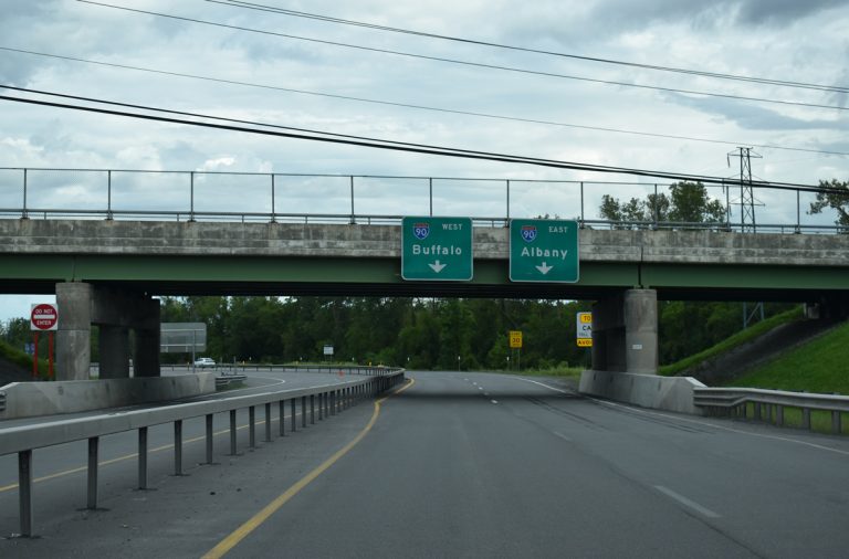 I-790 east at I-90/NY Thrwy - Utica