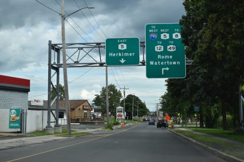 I-790 west at NY 5 - Utica