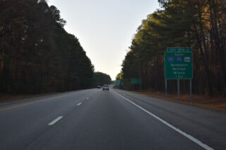 One mile north of I-587/795 and US 264 on I-95 south at Wilson, NC