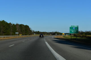One mile from I-95 on I-587 west and I-795 north at Wilson, NC
