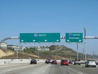 I-5 south at I-805 - Carmel Valley, San Diego, CA