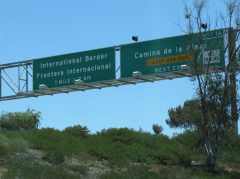 I-805 south at I-5 - San Ysidro, San Diego, CA