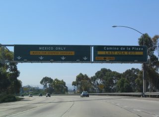 I-805 south at I-5 - San Ysidro, San Diego, CA