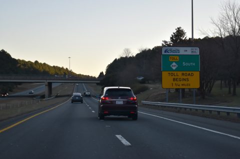 I-885 travels south through RTP to the TriEx.
