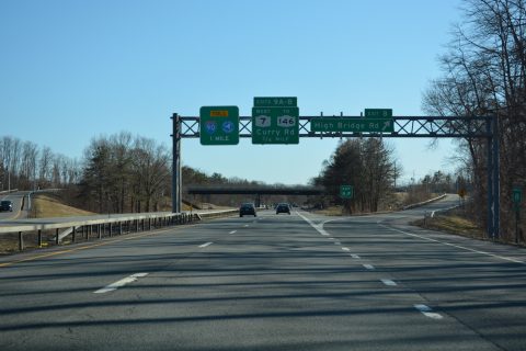I-890 east at I-90/NYS Thruway - Rotterdam