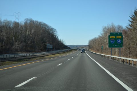 I-890 west at NY 890 - Schenectady