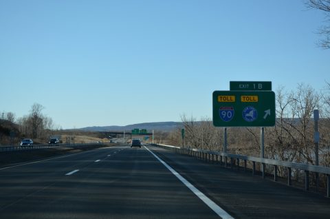 I-890 west at NY 890 - Schenectady