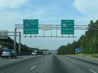 I-85 north at I-985 - 2005